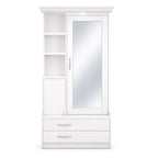 Venus Dressing Table with Mirror  Modern Vanity with Drawers & Shelves
