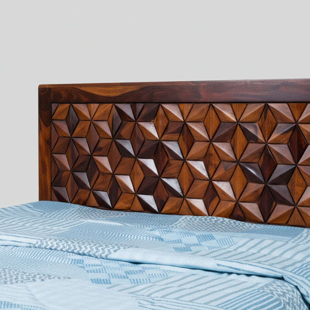 Star Diamond King Bed with Storage  Elegance Meets Utility