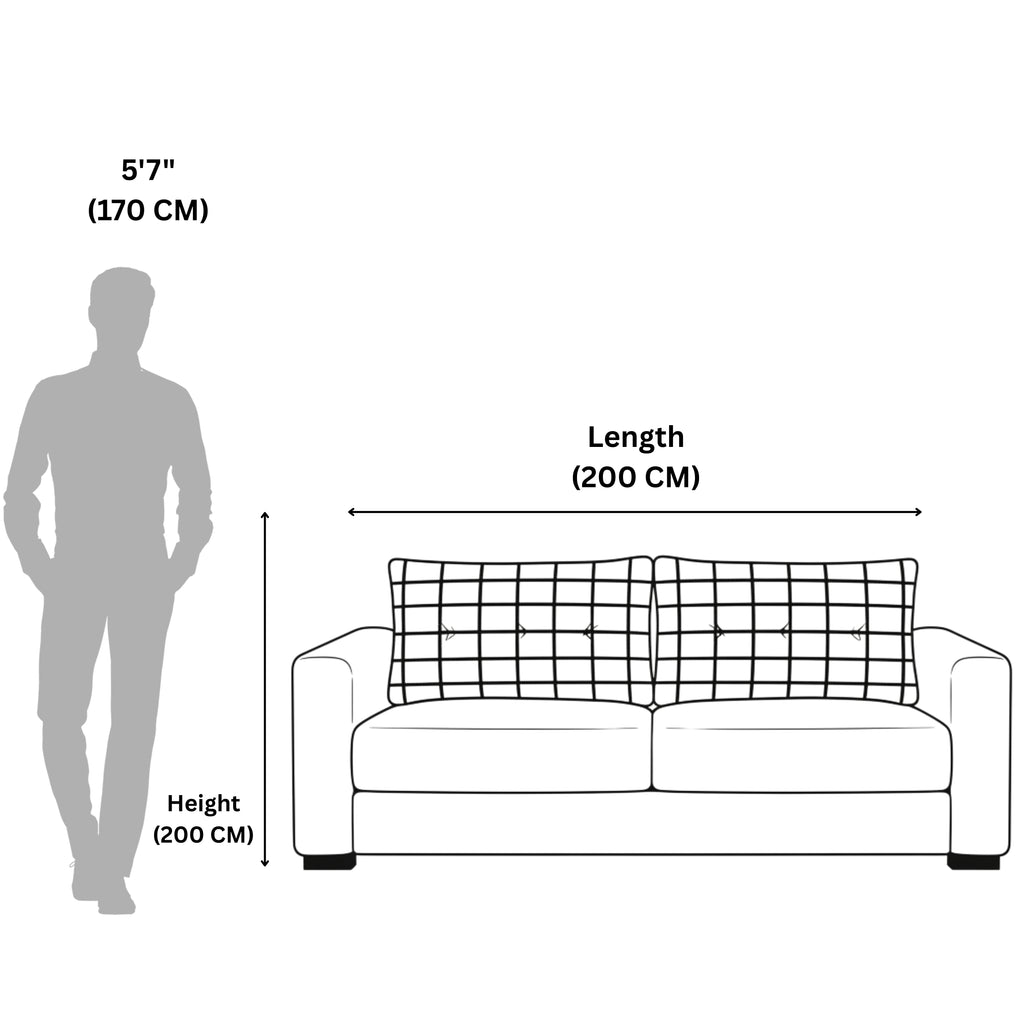 Line 3-Seater Sofa  Luxury and Comfort for Your Living Room