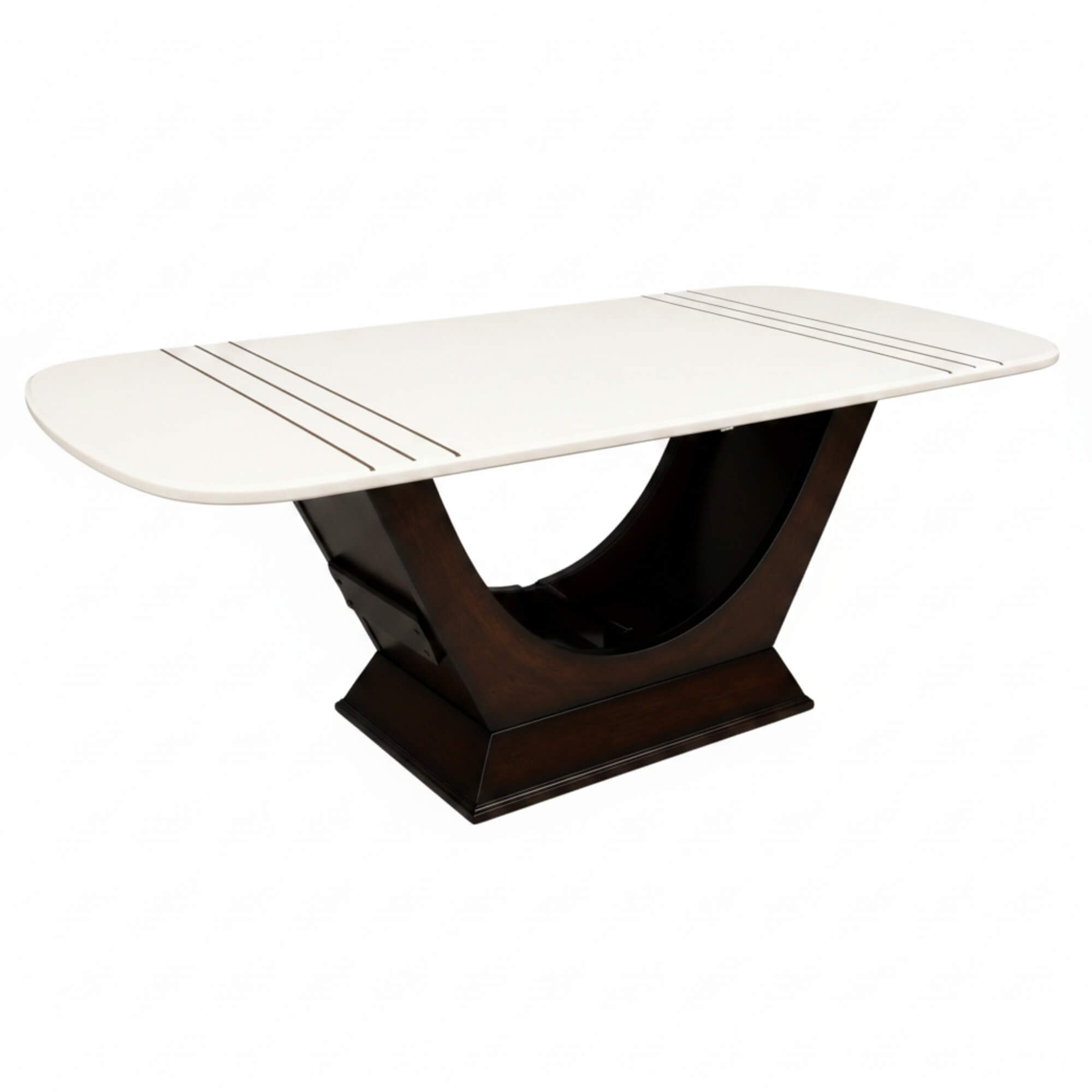 Conch Marble 6+1 Seater Dining Table – Sculptural Grace with Timeless Marble Elegance