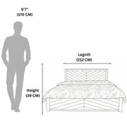 Grove King Bed With Hydraulic Storage  Blend of Elegance and Utility