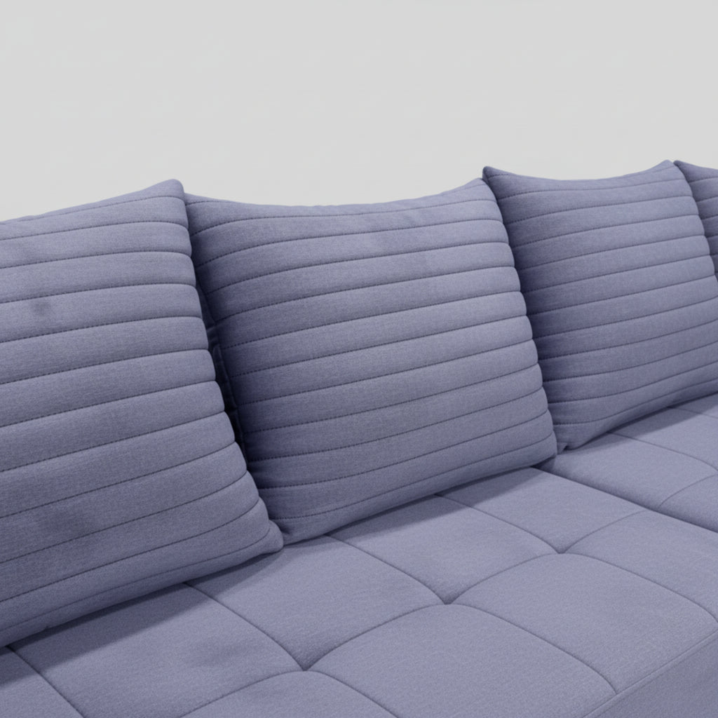 Justin L Shape Sofa  Elegant, Spacious & Ultra Comfortable