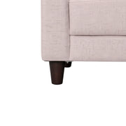 Garnet Grey Fabric 3-Seater Sofa  A Modern Statement in Comfort and Style