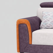 Zikara Modern Grey L Shape Sofa with Adjustable Headrest
