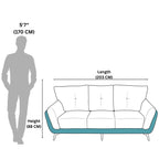 Core 3 Seater Sofa  Dual-Tone Sophistication