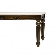 Comber dining table end and leg detail
