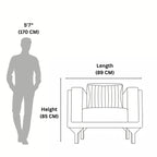 Cross 1-Seater Sofa – A Timeless Blend of Comfort and Elegance