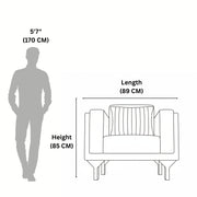 Cross 1-Seater Sofa  A Timeless Blend of Comfort and Elegance