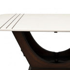 Conch Marble 6+1 Seater Dining Table – Sculptural Grace with Timeless Marble Elegance