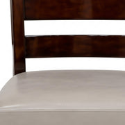 Averi ladder back and grey seat close-up