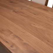 Stella solid wood table top grain close-up