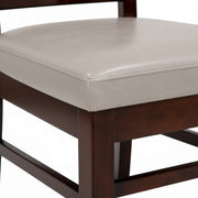 Averi chair seat and wooden frame close-up