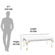 Bisaco marble dining table size diagram