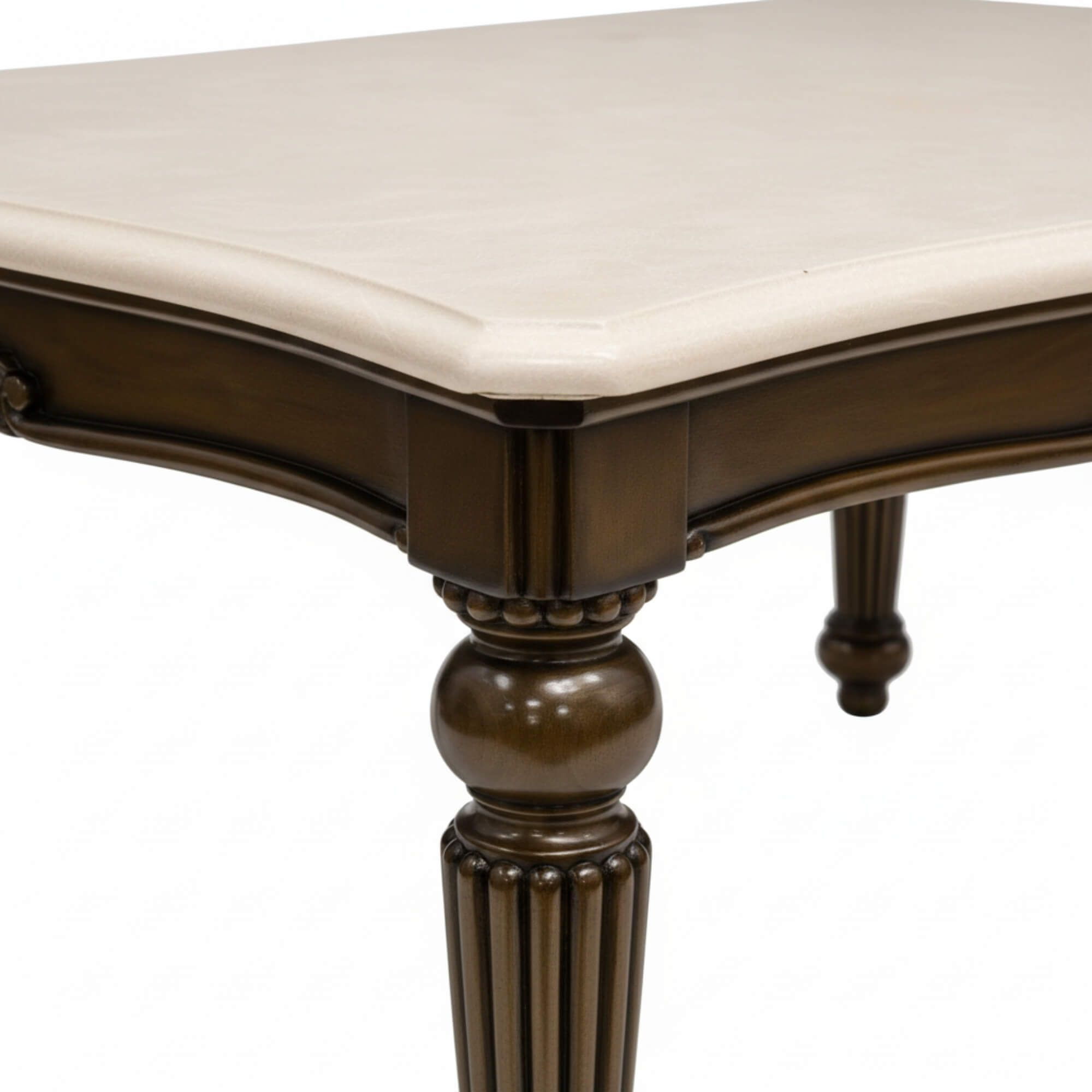 Comber Marble 6+1 Seater Dining Table Metallic – Timeless Craftsmanship with Metallic Accents