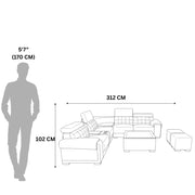 Arlette L Shape Sofa