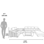 Marvik U-Shape Lounger Sofa  Ultimate Comfort and Modern Design