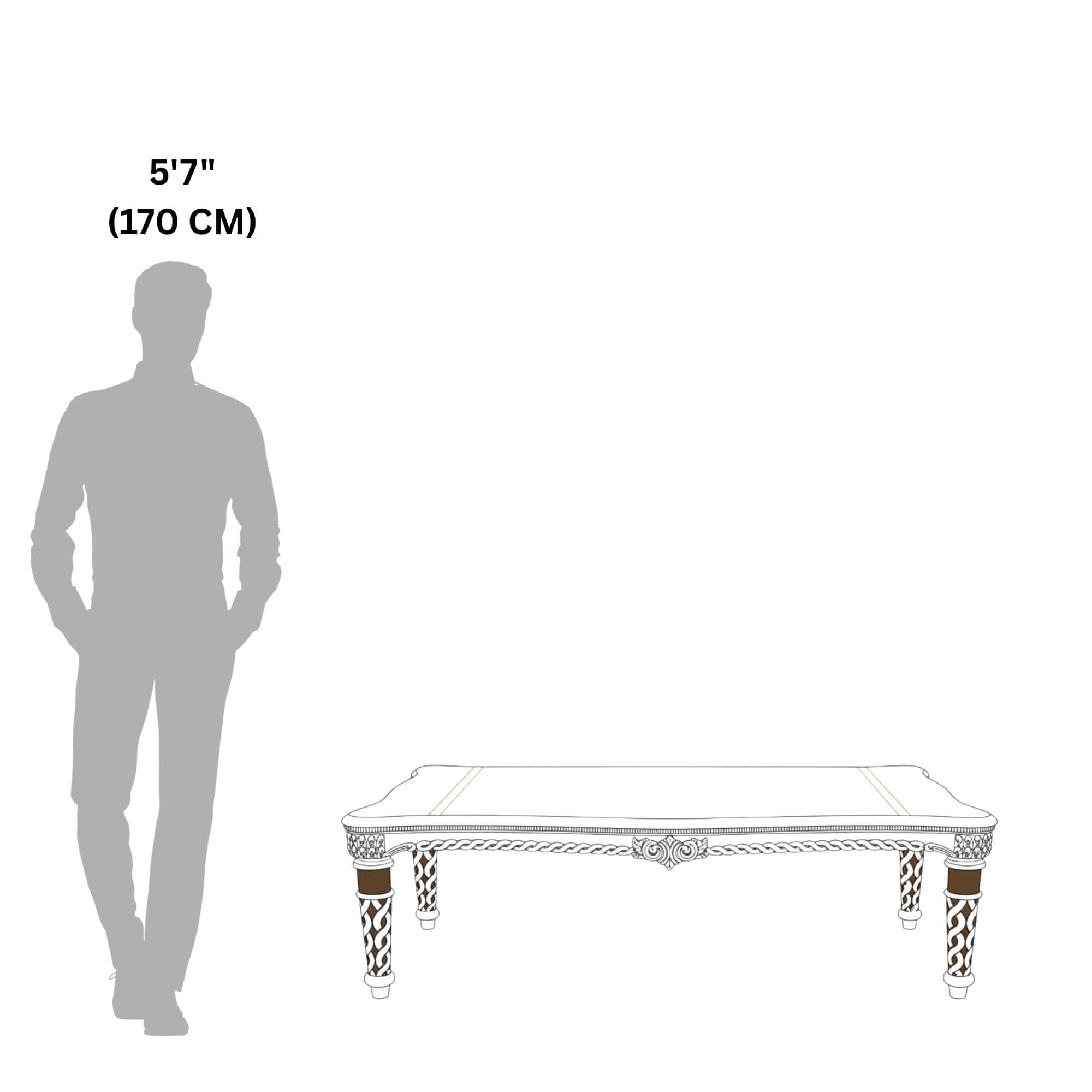 Sapphire 8+1 Seater Marble Dining Table – Classic Grandeur with Ornate Detailing