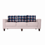 Garnet Grey Fabric 3-Seater Sofa  A Modern Statement in Comfort and Style