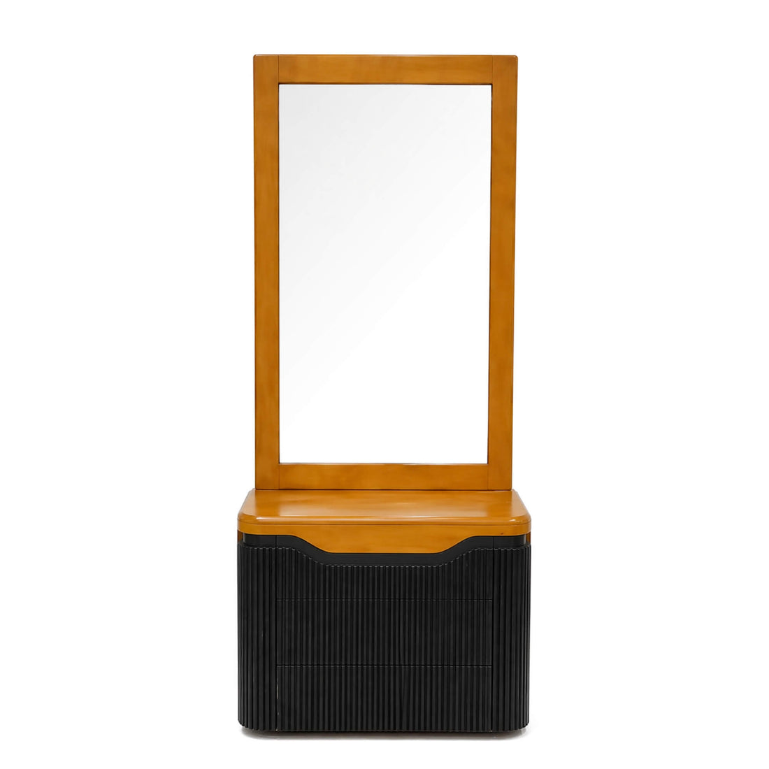 Flute Dressing Table with Mirror – Textured Sophistication Meets Everyday Function