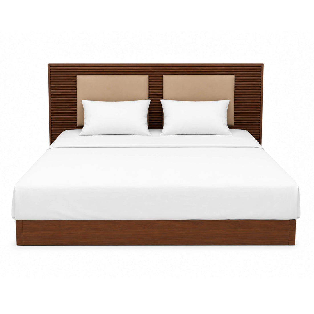 Minoti King Bed with Storage- Elegant Wooden Frame and Superior Comfort