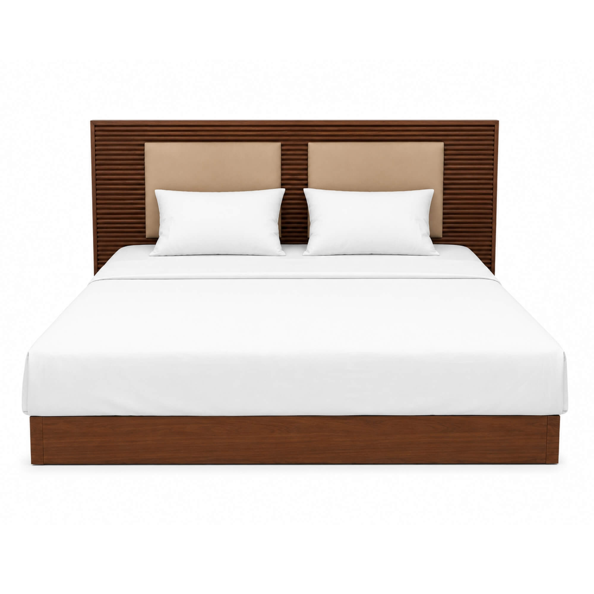 Minoti King Bed with Storage- Elegant Wooden Frame and Superior Comfort