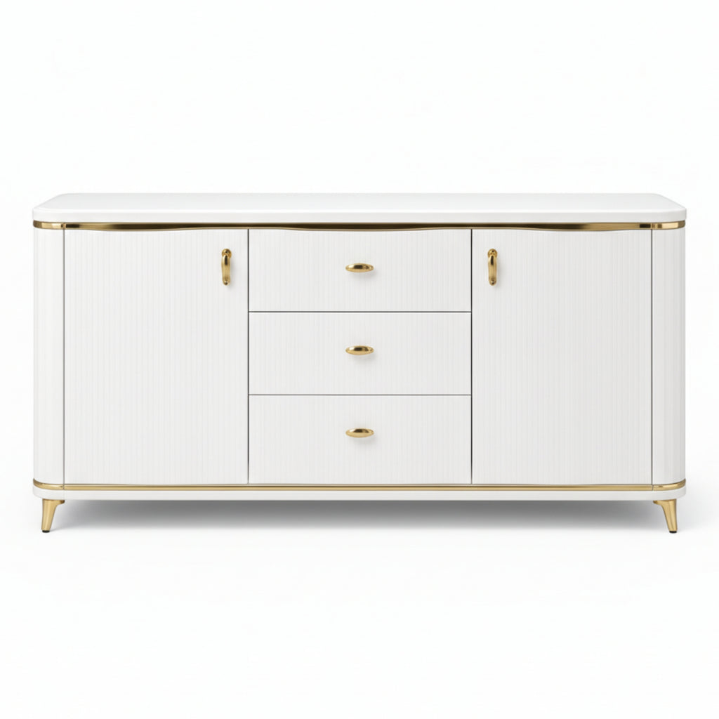 Glorious Multiunit  Modern Glossy White Storage Unit for Home