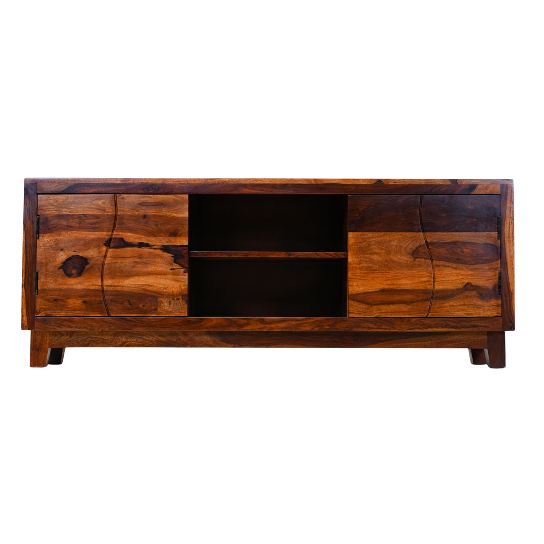 Lehar TV Unit  Handcrafted Elegance in Solid Sheesham Wood