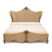Harmony Carvin King Bed with Storage – Ornate Craftsmanship with Grand Comfort
