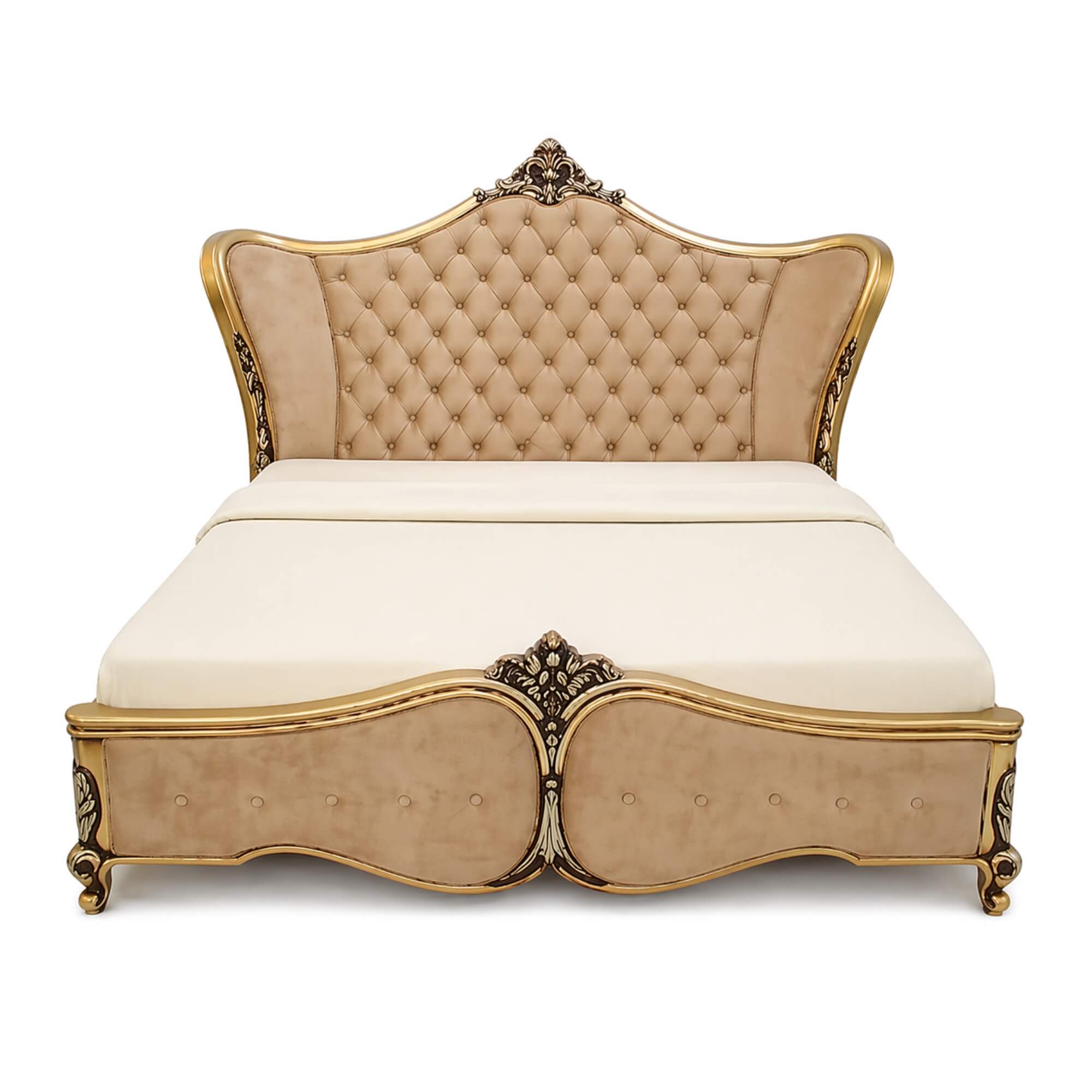 Harmony Carvin King Bed with Storage – Ornate Craftsmanship with Grand Comfort