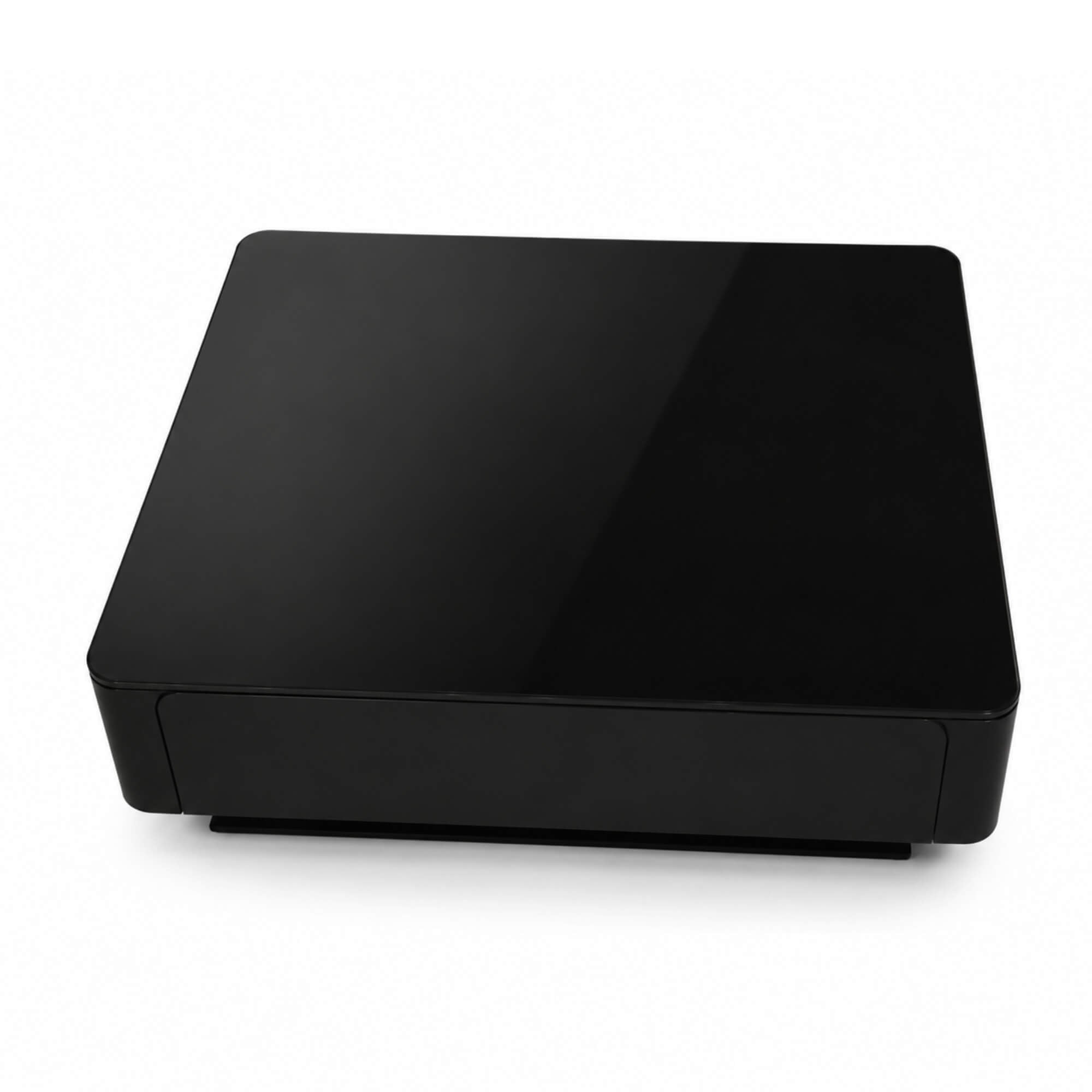 482E Coffee Table- Modern Glossy Black Center Table with Contemporary Design