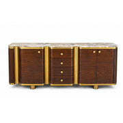 Gulmarg Multiunit with Marble Top – Sculpted Storage with Luxe Finishing