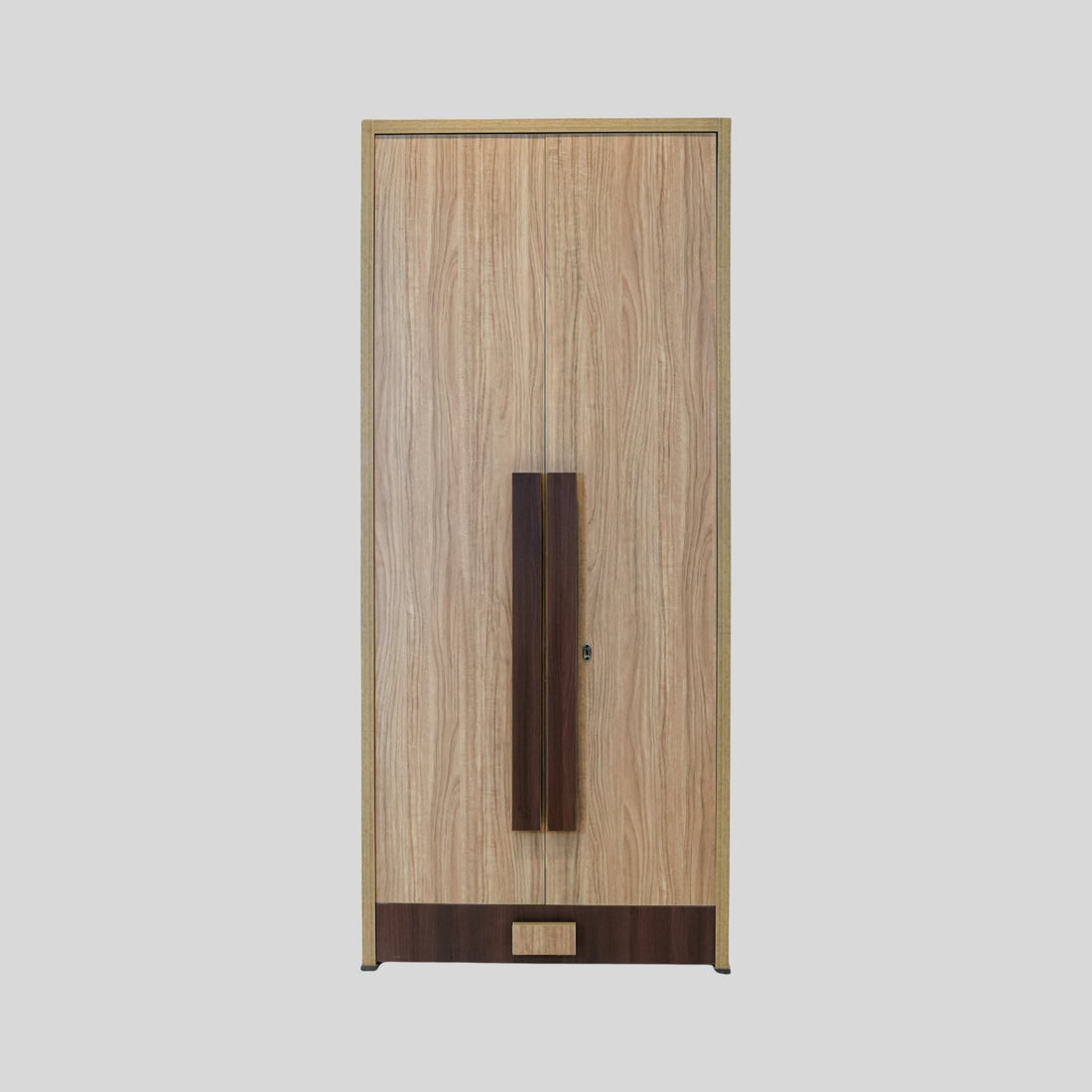 Texas 2 Door Wardrobe  Graceful Grey Elegance with Smart Storage