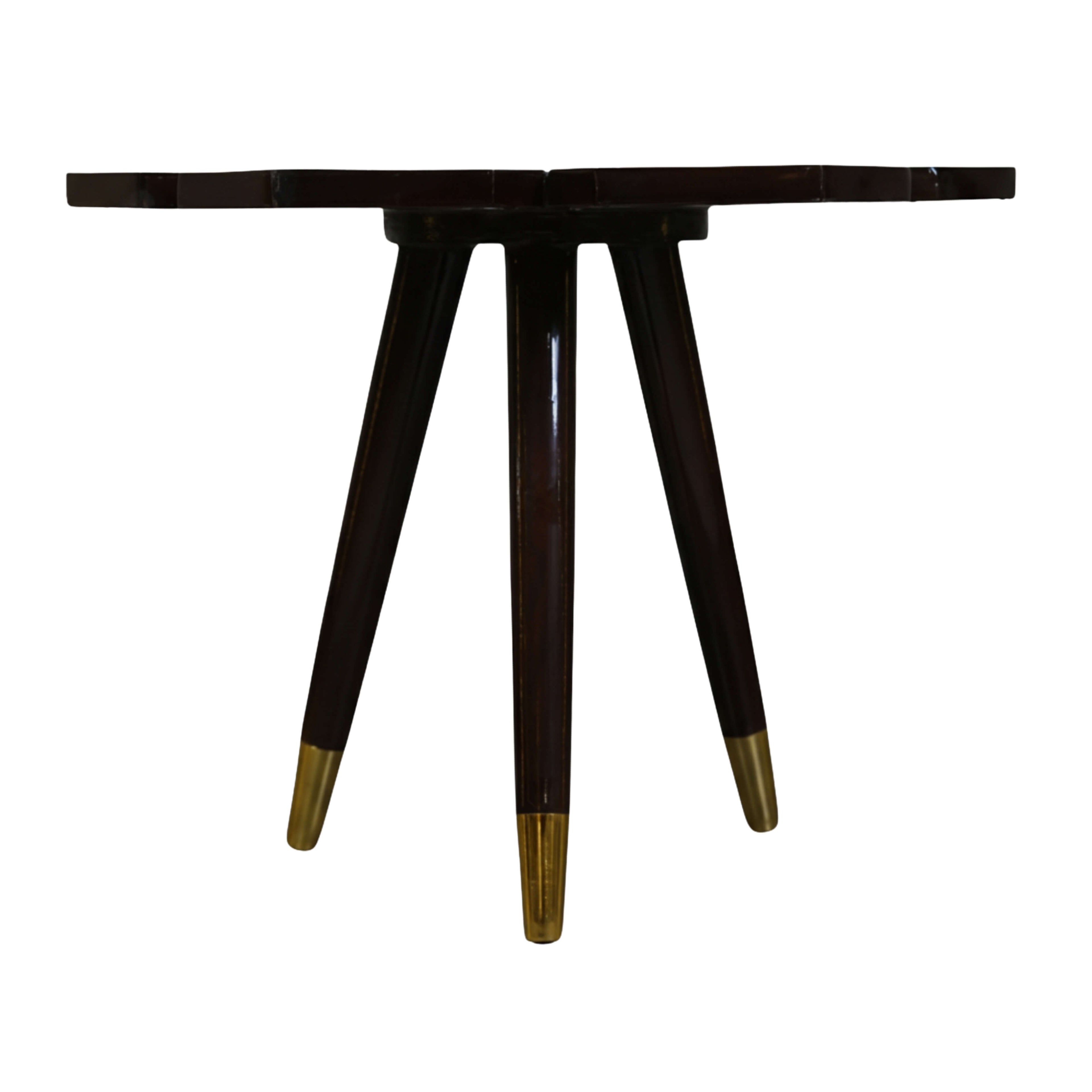 Kamal End Table  Walnut Solid Wood Side Table for Living Spaces