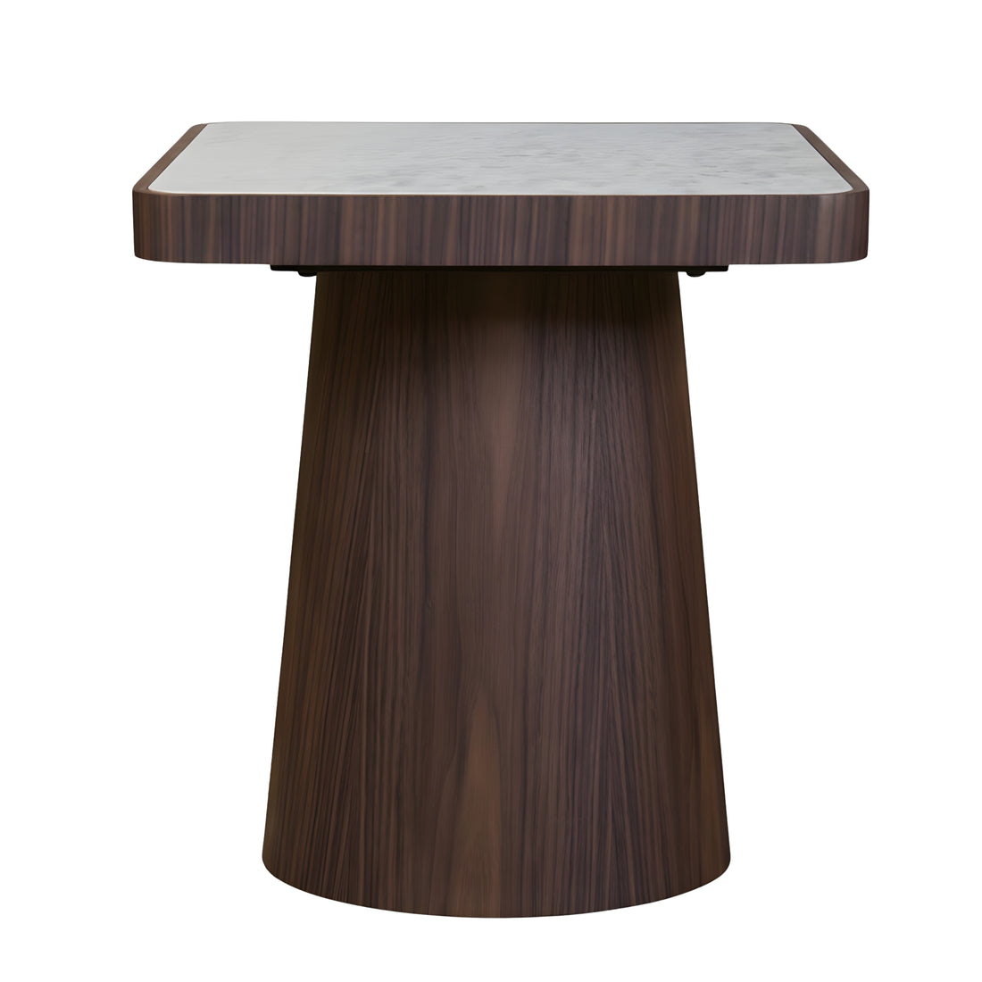 N464B End Table  Walnut Solid Wood Side Table for Modern Living