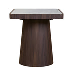 N464B End Table  Walnut Solid Wood Side Table for Modern Living