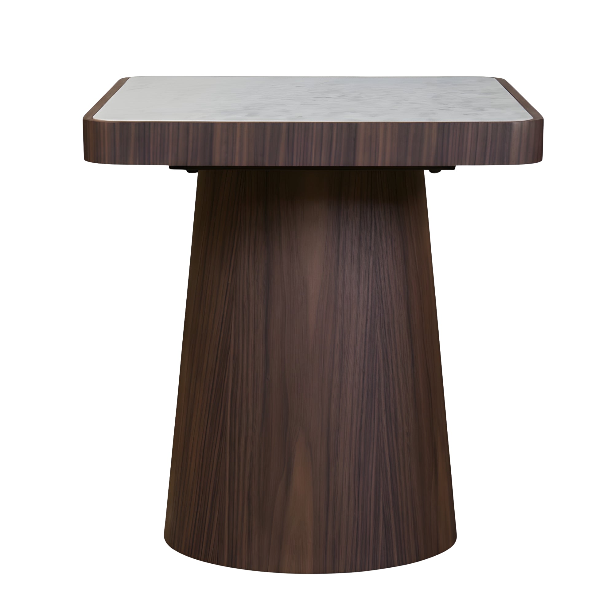 N464B End Table  Walnut Solid Wood Side Table for Modern Living