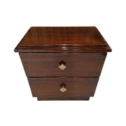 Tucain Night Stand – Sleek Geometry with Timeless Wooden Charm