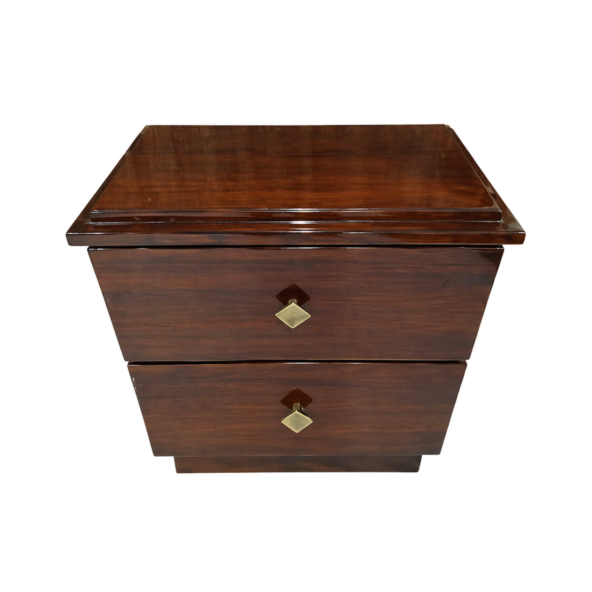 Tucain Night Stand – Sleek Geometry with Timeless Wooden Charm