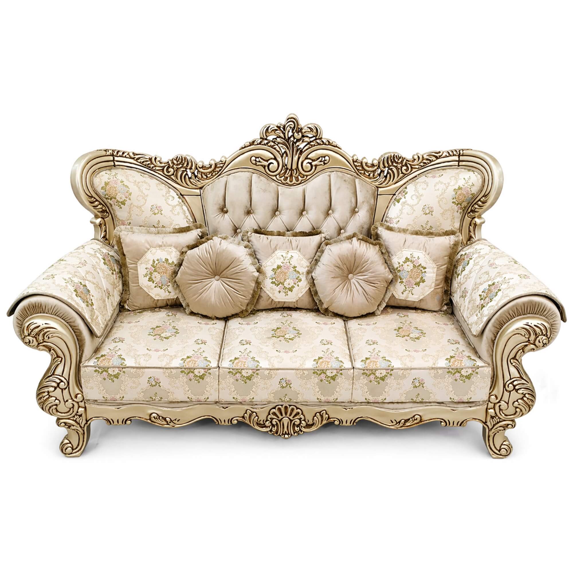 French Carvin 3 Seater Sofa- Ornate Royal Collection
