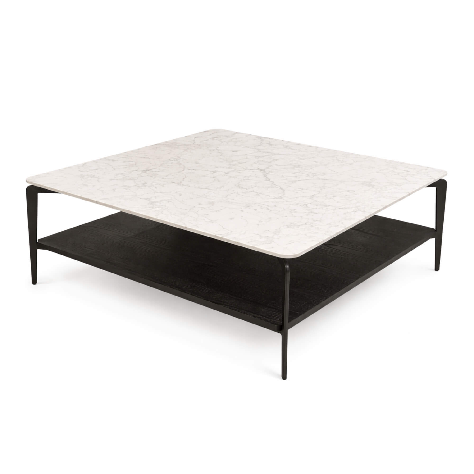 292E Coffee Table – Contemporary Contrast with Sleek Structural Elegance