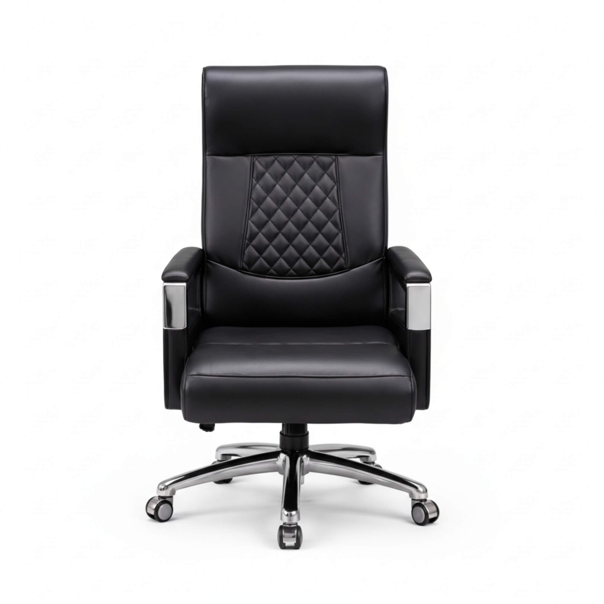 Eezy Office Chair 758  Modern Leatherette Office Chair with SS Base