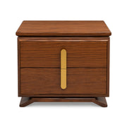 Utsav Night Stand – Warm Wood Elegance with Modern Accents