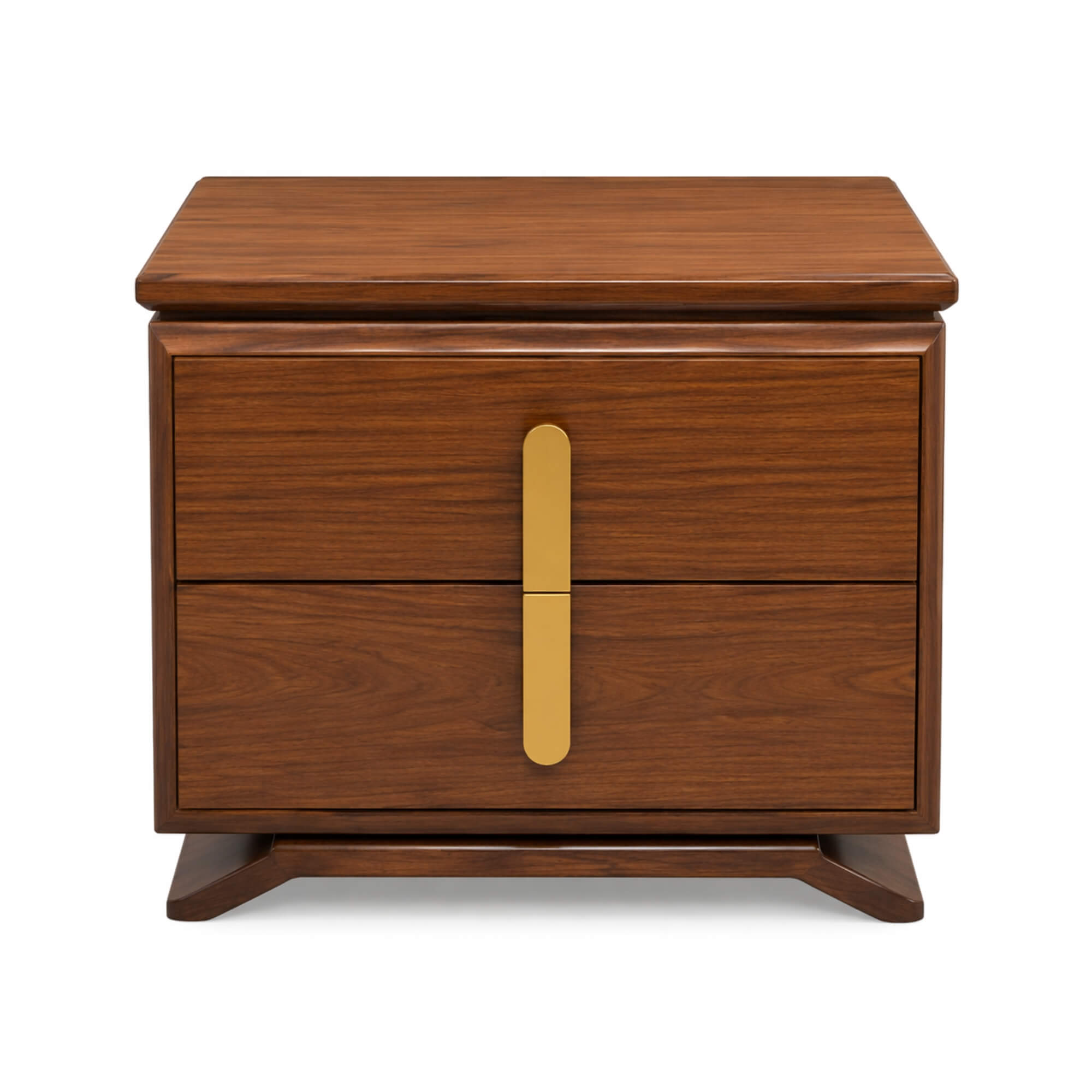 Utsav Night Stand – Warm Wood Elegance with Modern Accents