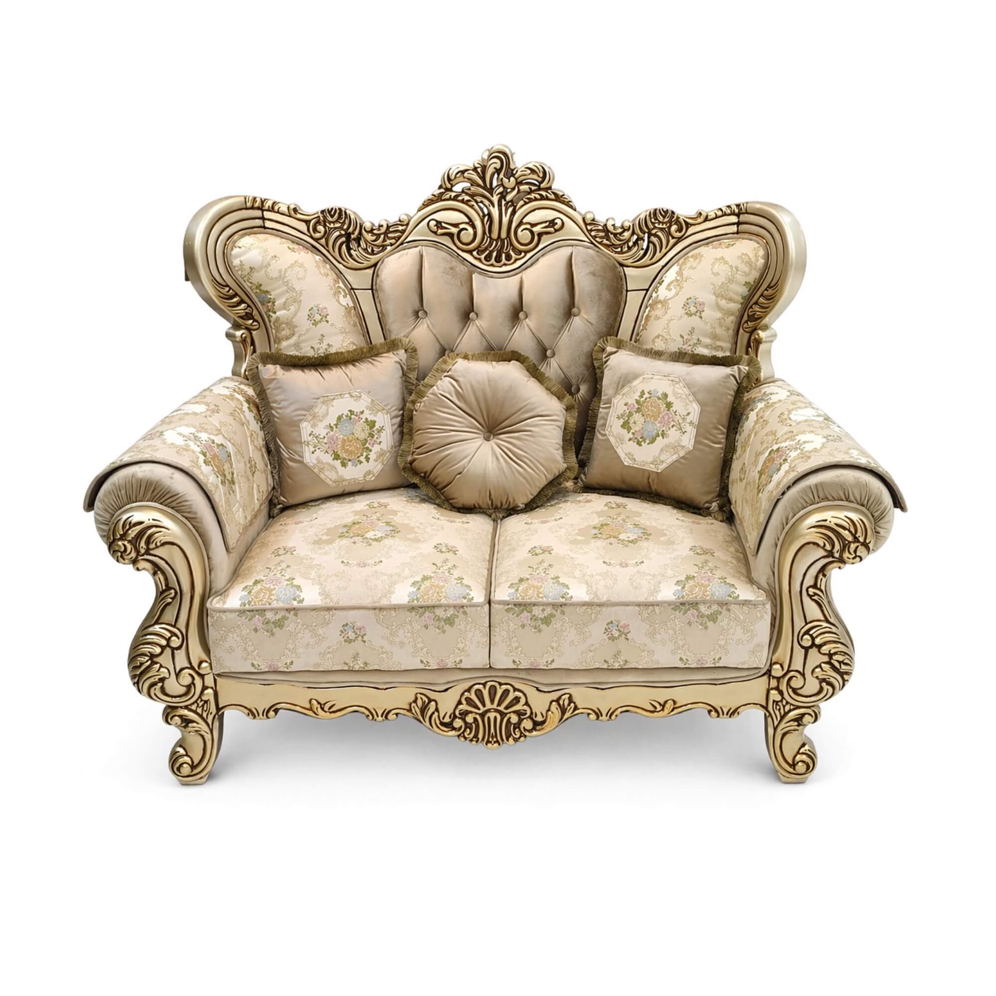 French Carvin 2 Seater Sofa- Premium Royal Comfort