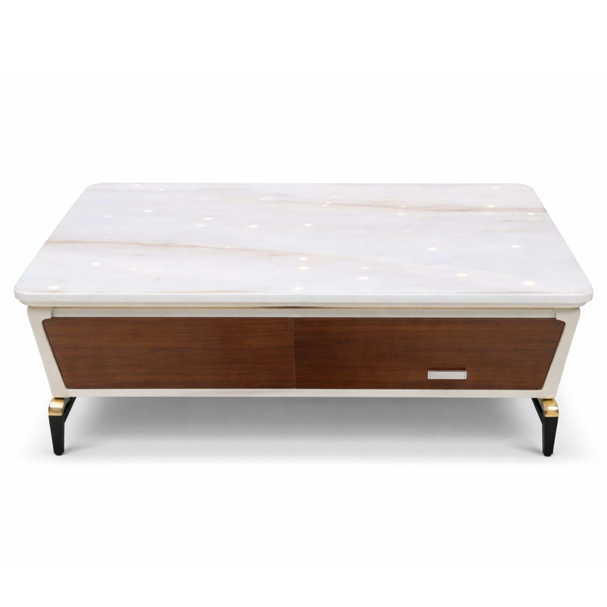 Adore Premium Glossy Marble Top Coffee Table