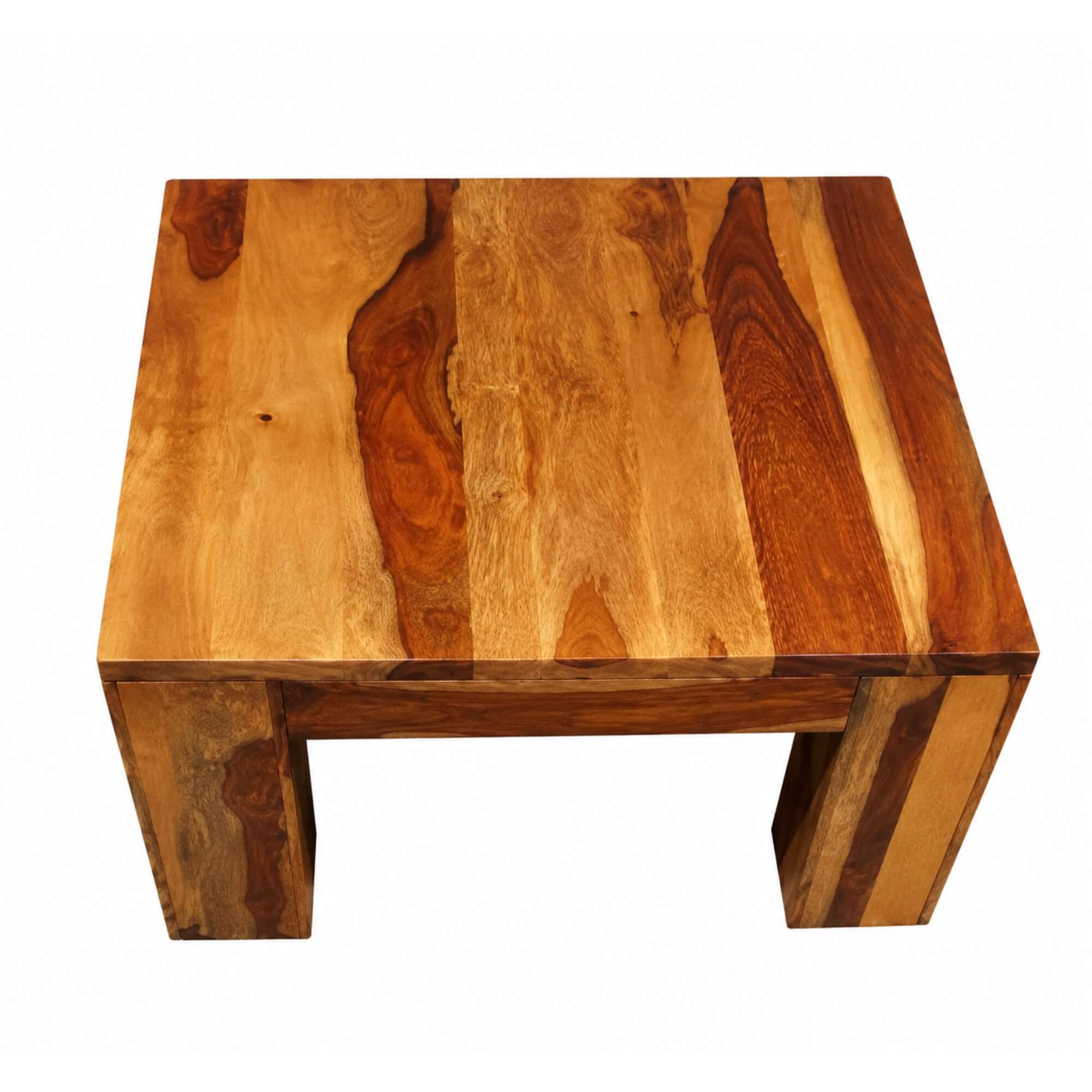 Vermount Coffee Table Small- Solid Wood Accent Table with Natural Grain Finish