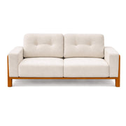 Prince 3 seater sofa- Refined Comfort Sofa in Bouclé with Teak Craftsmanship