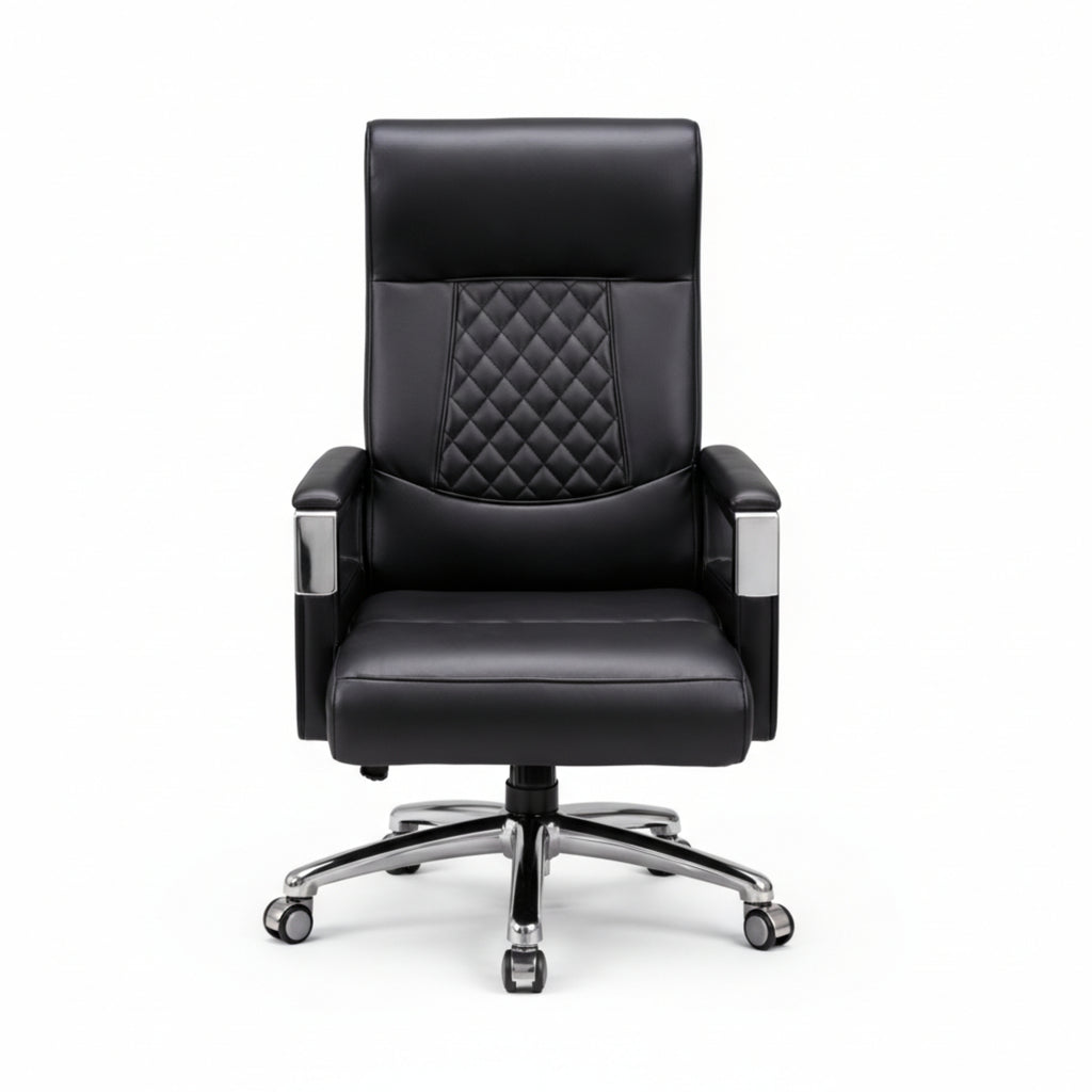 Eezy Office Chair 758 – Modern Leatherette Office Chair with SS Base