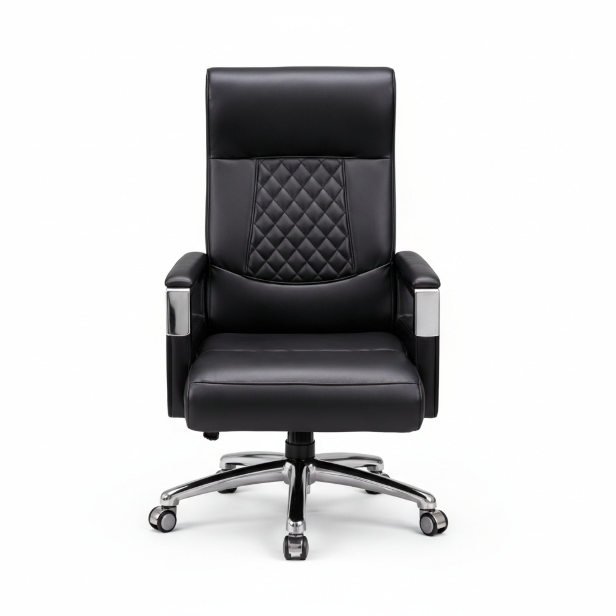 Eezy Office Chair 758 – Modern Leatherette Office Chair with SS Base