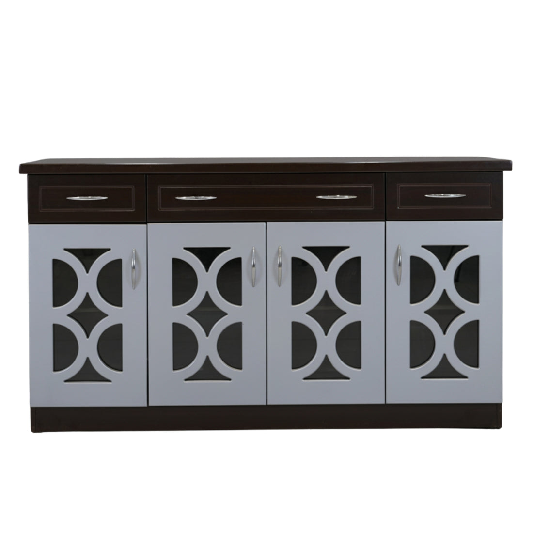 Grace 4 Door Multiunit  Modern Glossy Storage Unit with Shelves